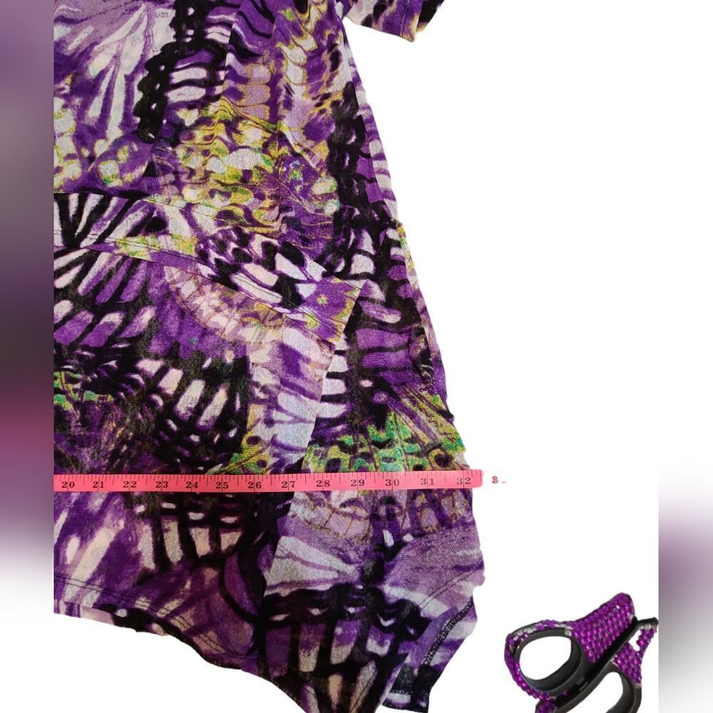 Avenue Blouse, Purple/Green, Swing,Women's Size 16 — image 3 of 8